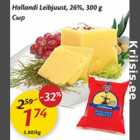 Allahindlus - Hollandi Leibjuust, 26%,300g