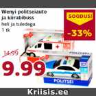 Allahindlus - Wenyi politseiauto
ja kiirabibuss