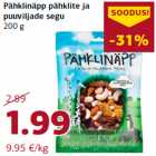 Allahindlus - Pähklinäpp pähklite ja
puuviljade segu
200 g