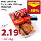 Allahindlus - Maks&Moorits
Ratatouille täidisega
lihapihvid
400 g