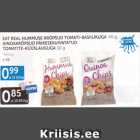 EAT REAL HUMMUSE KRÕPSUD TOMATI-BASIILIKUGA 45 G, KINOAKRÕPSUD PÄIKESEKUIVATATUD TOMATITE-KÜÜSLAUGUGA 30 G