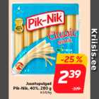 Allahindlus - Juustupulgad
Pik-Nik, 40%, 280 g