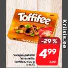 Sarapuupähklid
karamellis
Toffifee, 400 g