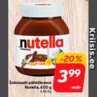Магазин:Hüper Rimi,Скидка:Шоколадно-ореховый крем
Nutella, 600 г