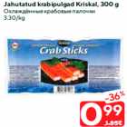 Allahindlus - Jahutatud krabipulgad Kriskal, 300 g
