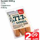 Sardell, 500 g
77,7%
