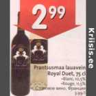 Allahindlus - Prantsusmaa lauavein Royal Duet, 75 cl