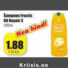 Allahindlus - Šampoon Fructis Oil Repair 3 250 ml