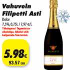 Allahindlus - Vahuvein Filipetti Asti