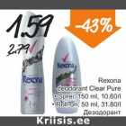 Allahindlus - Rexona deodorant Clear Pure 