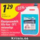 Allahindlus - Klaasipesuvedelik
Alfa-Kem -20°C
metanooliga 