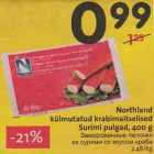 Allahindlus - Northland külmutatud krabimaitselised Surimi pulgad, 400 g 