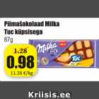 Allahindlus - Piimašokolaad Milka Tuc küpsisega 87 g