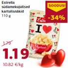 Allahindlus - Estrella
südamekujulised
kartulisnäkid
110 g