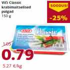 Allahindlus - Viči Classic
krabimaitselised
pulgad
150 g