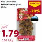 Allahindlus - Nõo Lihavürst
krõbekana-ampsud
260 g