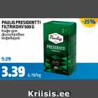 Allahindlus - PAULIG PRESIDENTTI FILTRIKOHV 500 G