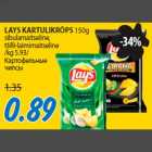 LAYS KARTULIKRÕPS 150g sibulamaitseline, tšilli-laimimaitseline