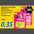 WHISKAS KIISUEINE DELICE 85g grillitud kanalihaga,aurutatud lõhega