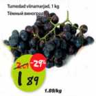 Allahindlus - Tumedad viinamarjad, 1 kg