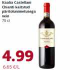 Allahindlus - Itaalia Castellani
Chianti kaitstud
päritolunimetusega
vein
75 cl