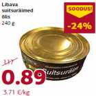 Allahindlus - Libava
suitsuräimed
õlis
240 g