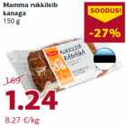 Allahindlus - Mamma rukkileib
kanaga
150 g