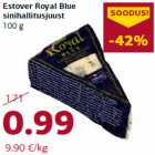 Allahindlus - Estover Royal Blue
sinihallitusjuust
100 g