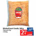 Allahindlus - Riivitud juust Gouda, 300 g