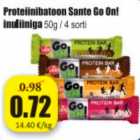 Proteiinibatoon Sante Go On! insuliiniga 