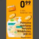 Allahindlus - Palmolive vedelseep Naturals Milk&Honey, 300ml