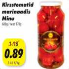 Allahindlus - Kirsstomatid marinaadis Minu 680g/neto 370g