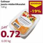 Allahindlus - Gulinaar
juustu-mädarõikasalat
120 g