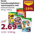 Allahindlus - Nestle
hommikusöögihelbed +
superkangelase nukk