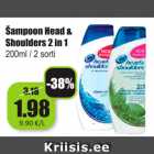 Allahindlus - Šampoon Head & Shoulders 2 in 1