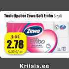 Allahindlus - Tualettpaber Zewa Soft Embo