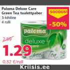 Allahindlus - Paloma Deluxe Care
Green Tea tualettpaber