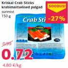 Allahindlus - Kriskal Crab Sticks
krabimaitselised pulgad