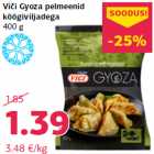 Allahindlus - Viči Gyoza pelmeenid
köögiviljadega
400 g