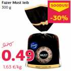 Allahindlus - Fazer Must leib
300 g