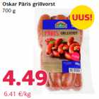 Allahindlus - Oskar Päris grillvorst
700 g