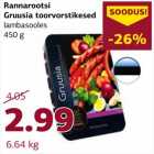 Rannarootsi
Gruusia toorvorstikesed
lambasooles
450 g