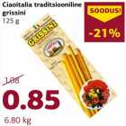 Allahindlus - Ciaoitalia traditsiooniline
grissini
125 g