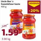 Uncle Ben´s
Sweet&Sour kaste
400 g