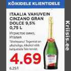 ITAALIA VAHUVEIN CINZANO GRAN DOLCE 9,5%, 0,5 L