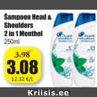 Allahindlus - Šampoon Head & Shoulders 2 in 1 Menthol 250 ml