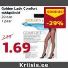 Allahindlus - Golden Lady Comfort
sukkpüksid