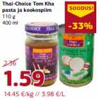 Allahindlus - Thai-Choice Tom Kha
pasta ja kookospiim