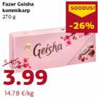 Allahindlus - Fazer Geisha
kommikarp
270 g