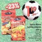 Allahindlus - Santa Maria tortilla chipsid, 200 g .soolaga .tšilliga .juustuga